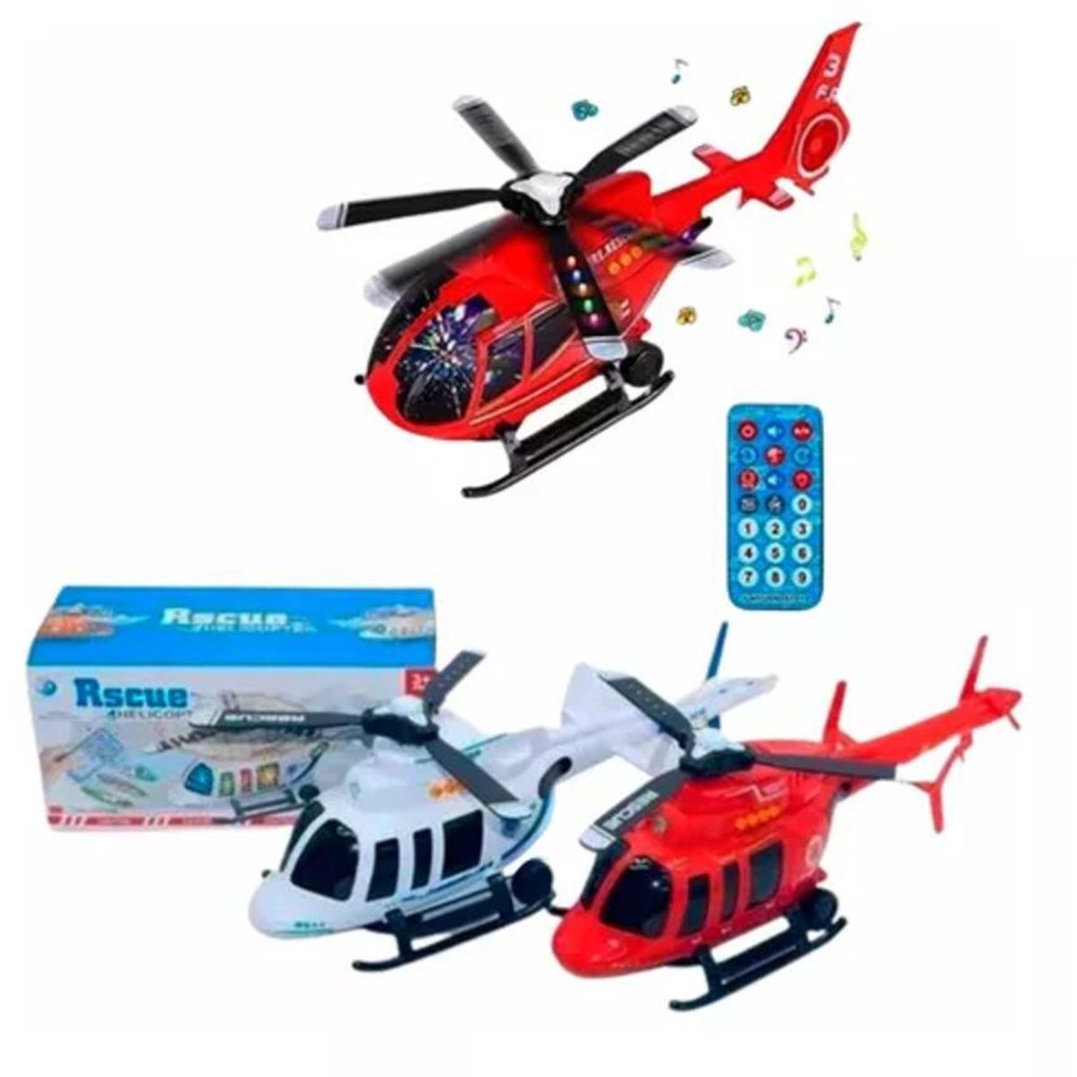 GENERICO - Helicóptero control remoto luces sonidos movimientos niños