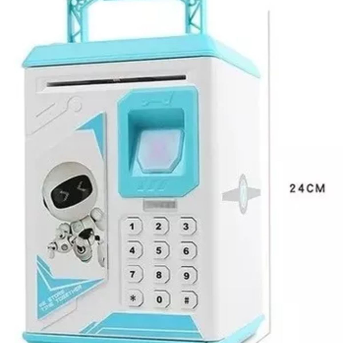 GENERICO - Alcancía electrónica con clave juguete niño azul