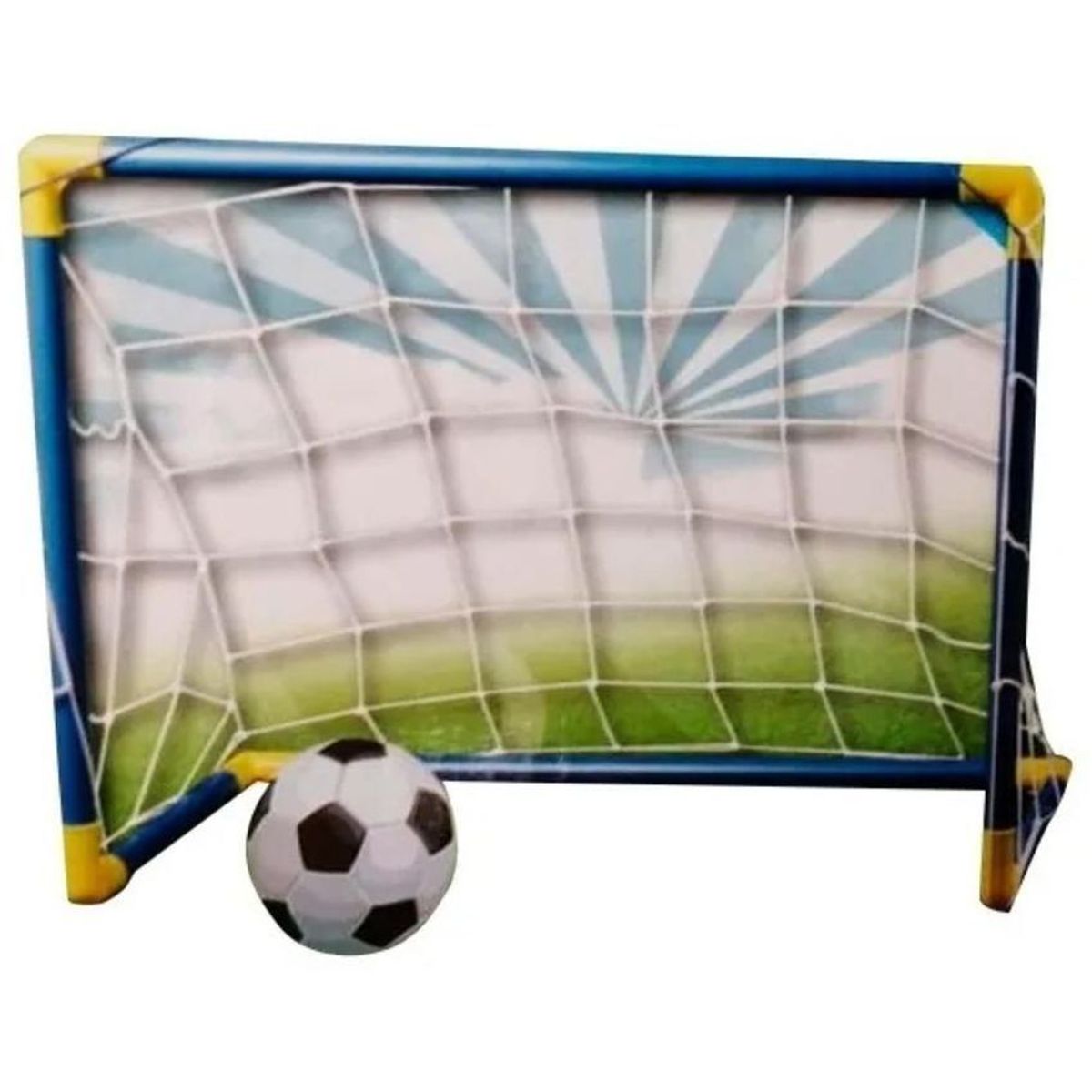 GENERICO - Cancha fútbol dos arcos niños cancha +balón + maya grande 60