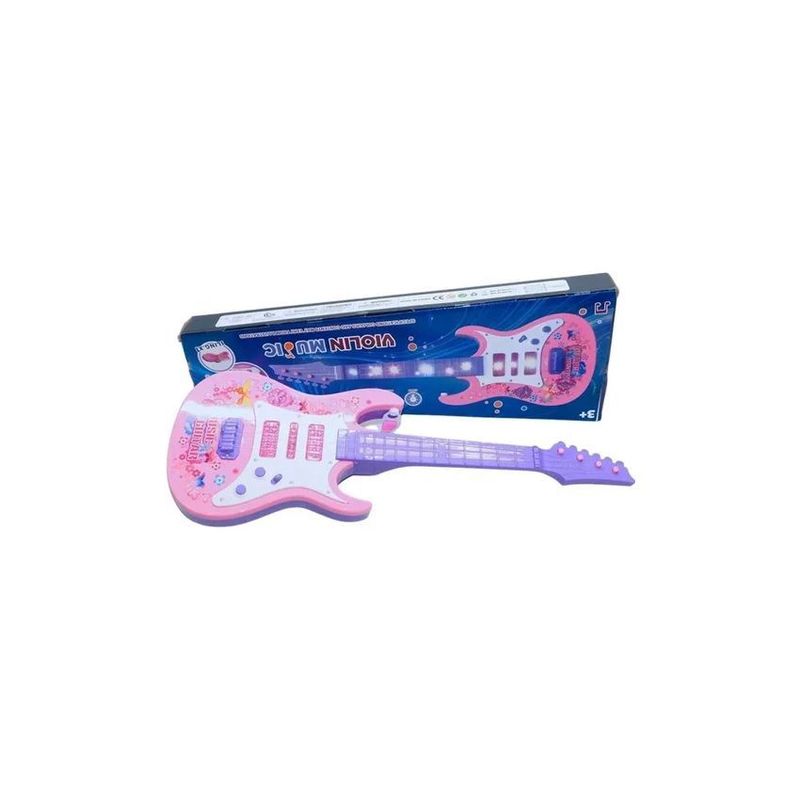 MAZUGI - Guitarra rock juguete luces sonidos instrumento musical niña