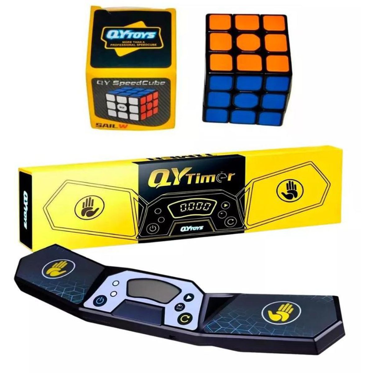 GENERICO - Timer cronómetro temporizador cubo profesional + 2 cubos