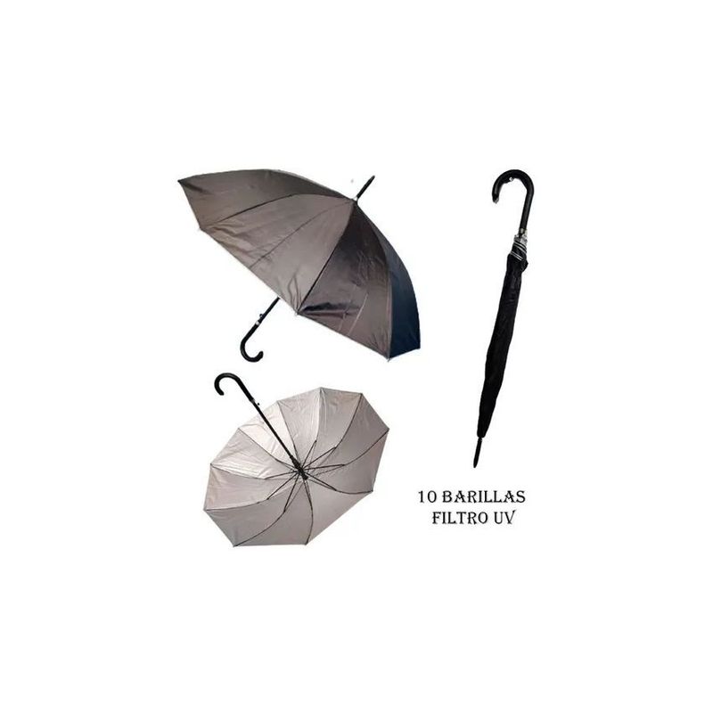 GENERICO - Sombrilla paraguas para hombre 90 cm con flitro uv