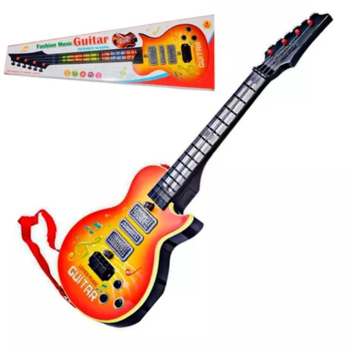 GENERICO - Guitarra musical sonidos música luces niños regalo juguete