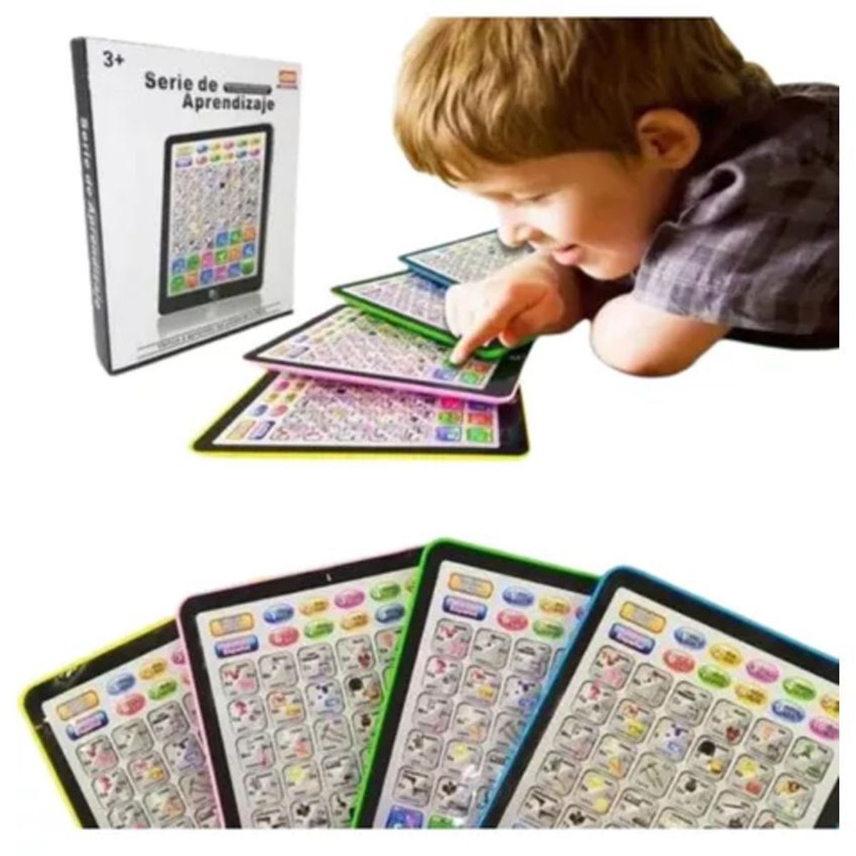 GENERICO - Tableta niños tablet didáctica juguete verde infantil juego