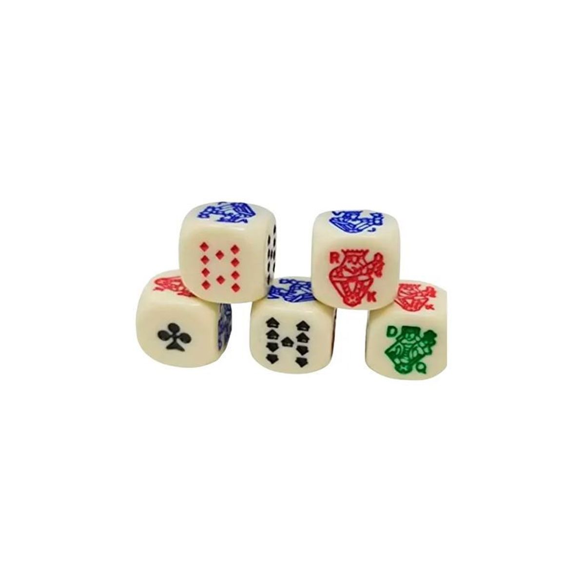GENERICO - Dados cachos poker 16mm juego 5und casino