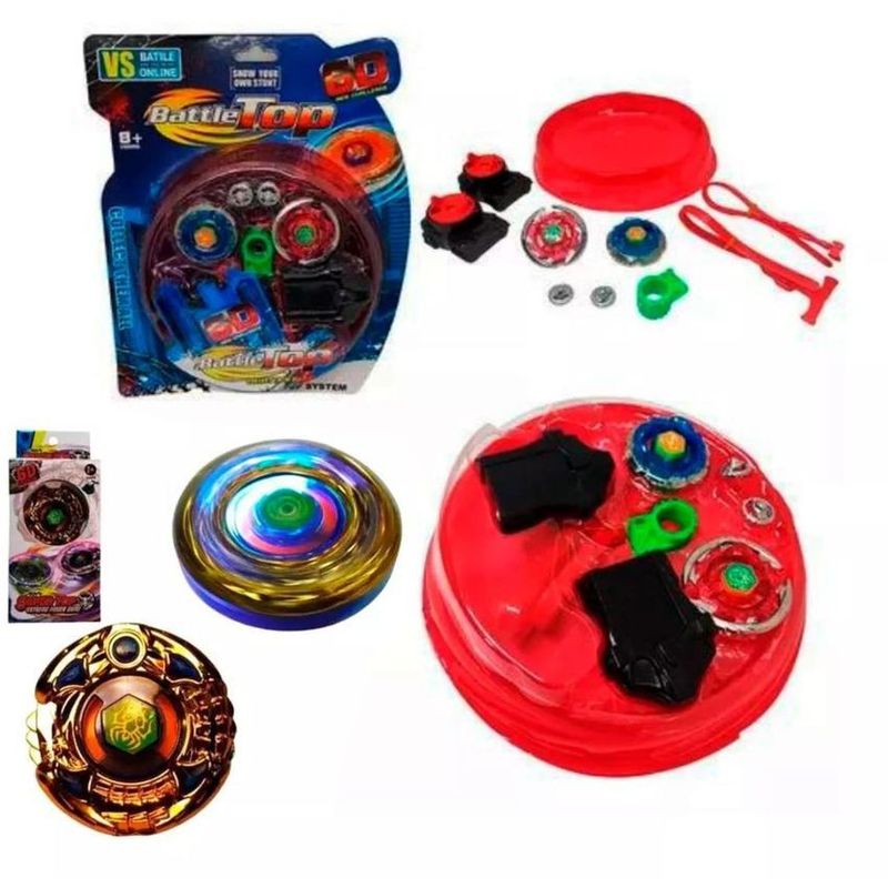 GENERICO - Estadio batalla beyblade generico +dos + 1 con luz beyblade