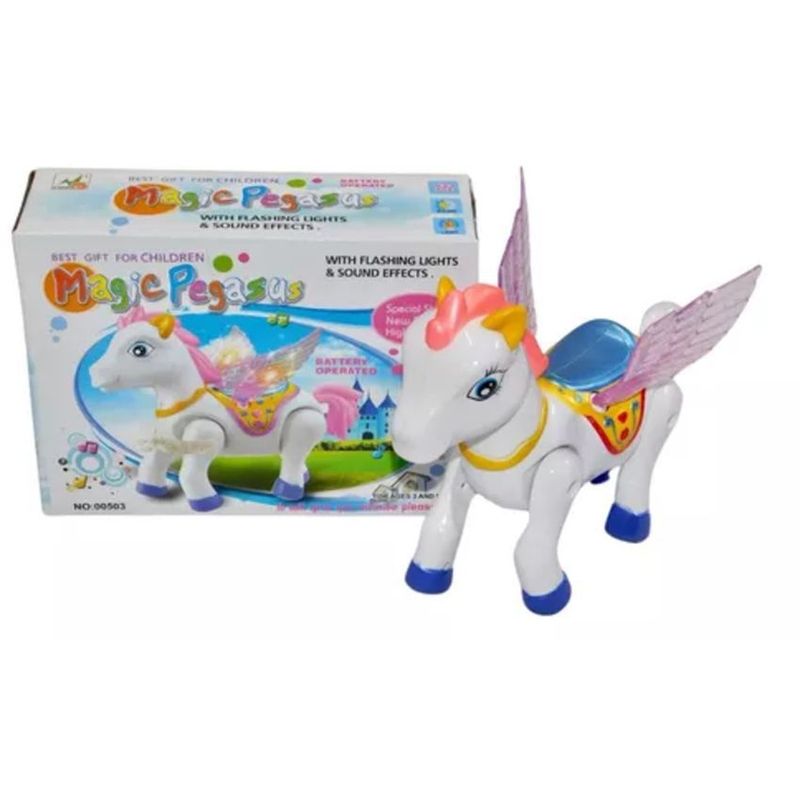 GENERICO - Juguete corcel pegasus unicornio my little pony alas niñas