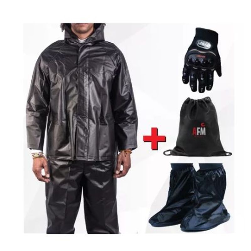 AFM - IMPERMEABLE + ZAPATONES + GUANTES