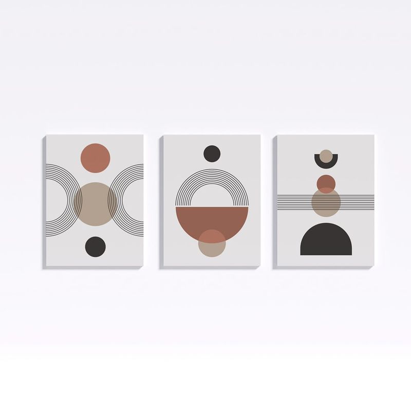 GAMA DIGITAL - Cuadros decorativos Triptico Armonia