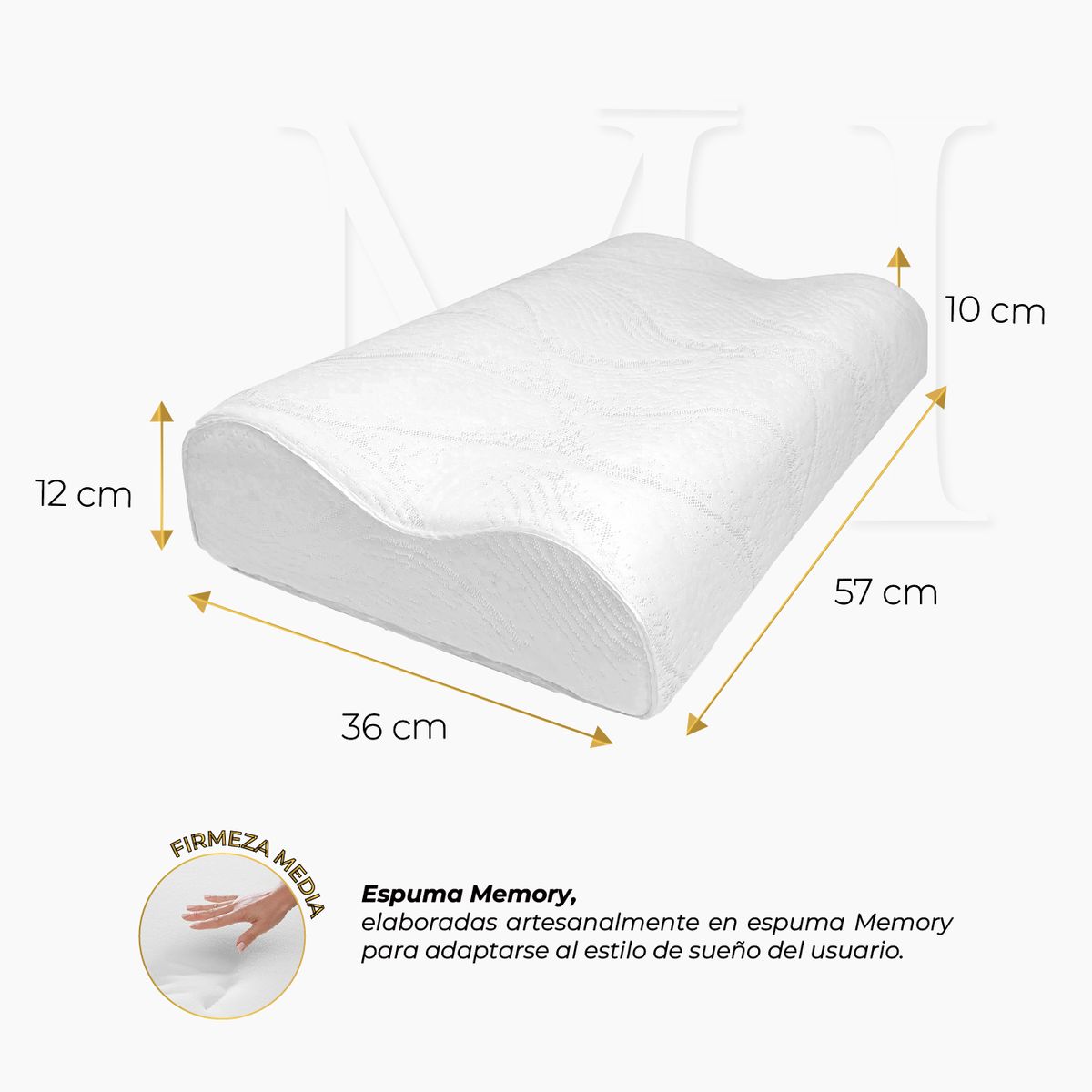 MALAIA HOME - Almohada Confort Cervical en Memory