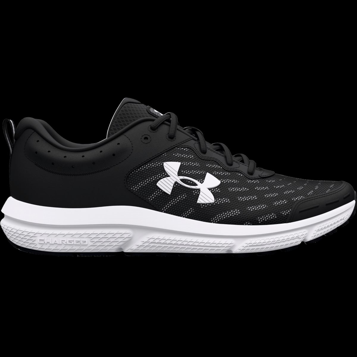 UNDER ARMOUR - UA Charged Assert 10 Tenis negro de hombre para correr