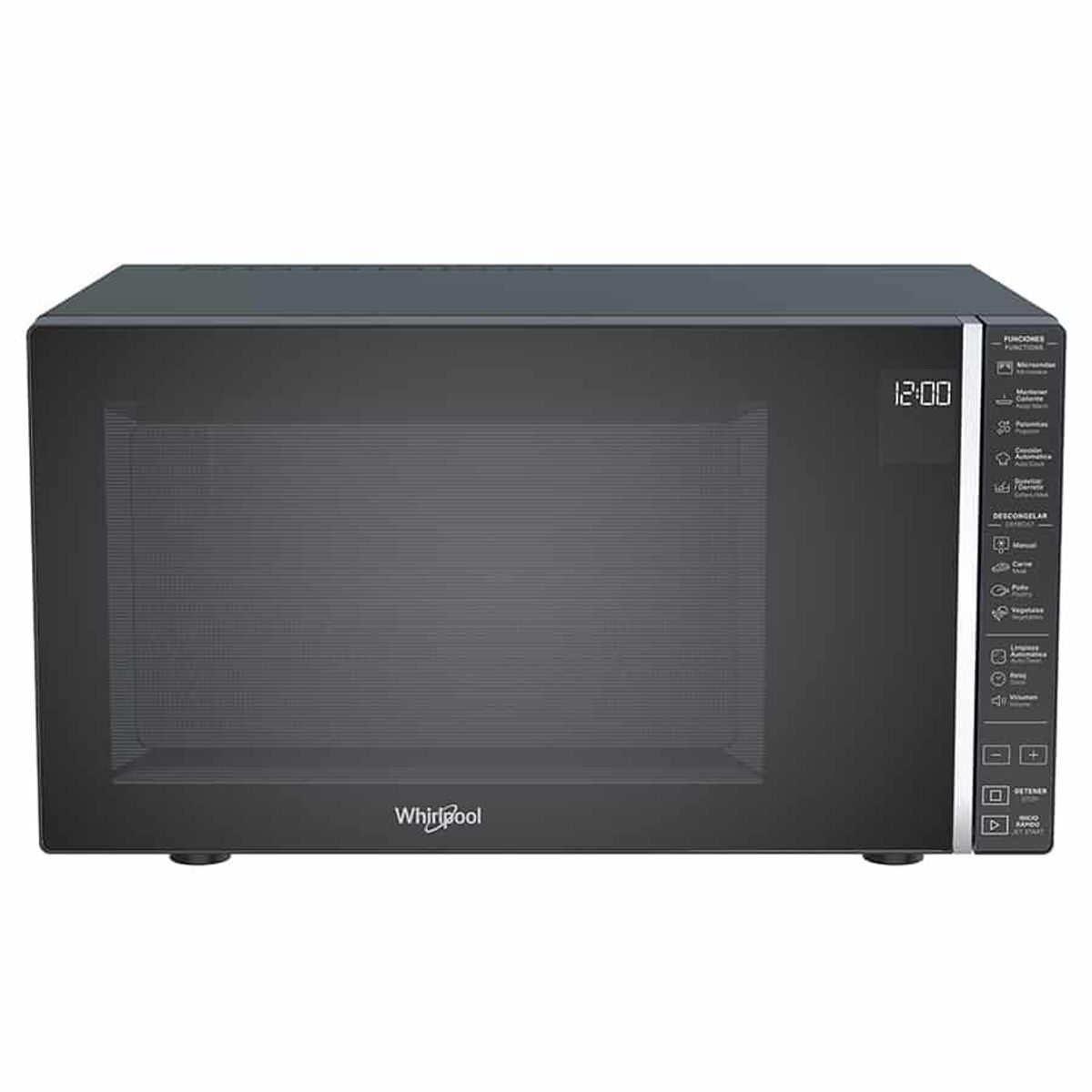 WHIRLPOOL - Microondas Whirlpool De Mesa 30lts-negro