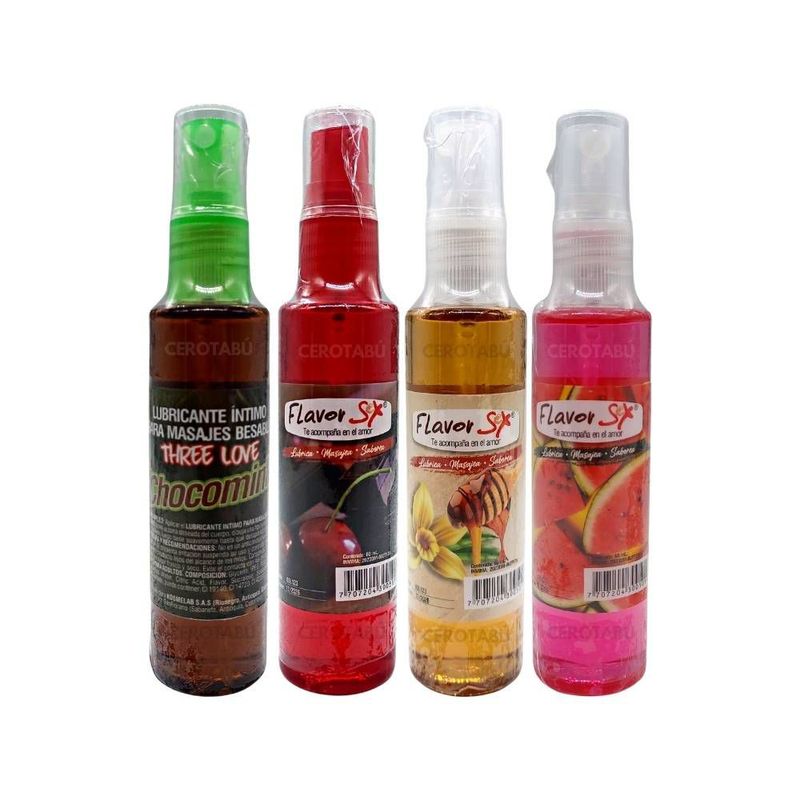 GENERICO - Lubricante Trio Masajes Eroticos Sexo Oral Flavor 60 ml