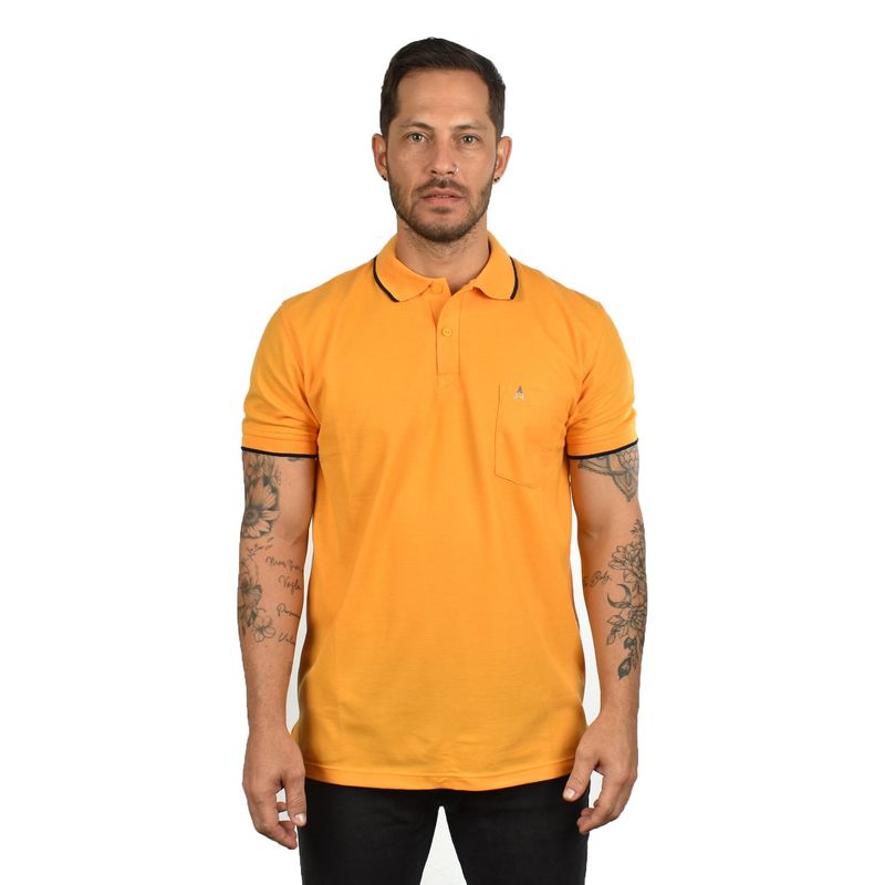 HAMER - Camiseta tipo polo para hombre Hamer con bolsillo.