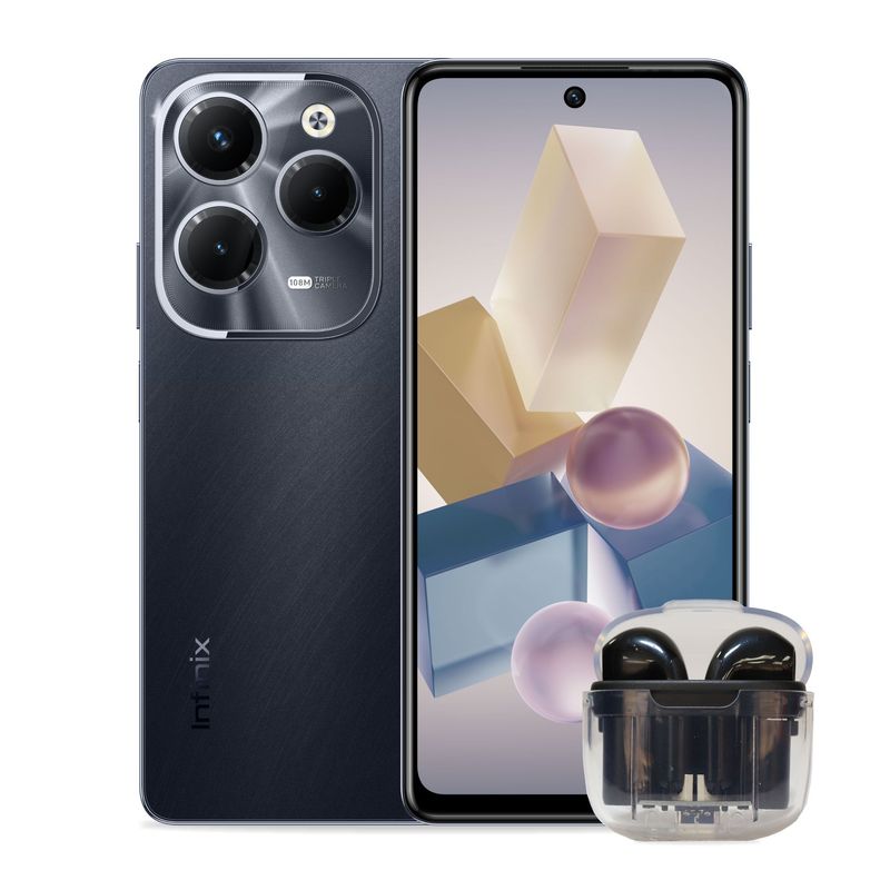 INFINIX - Celular Infinix Hot 40 Pro Nfc Negro 256Gb Ram 8+8Gb + Audífonos Bluetooth