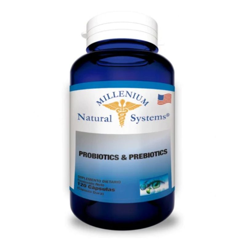 MILLENIUM NATURAL SYSTEM - Probiotic y Prebiotics 120 Capsulas - Natural System