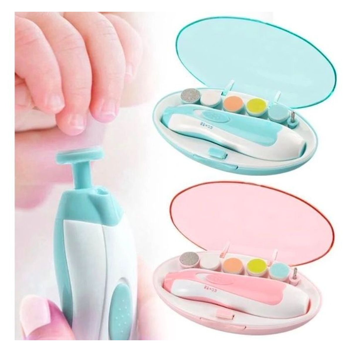 GENERICO - Lima Eléctrica Uñas Para Bebes AZUL