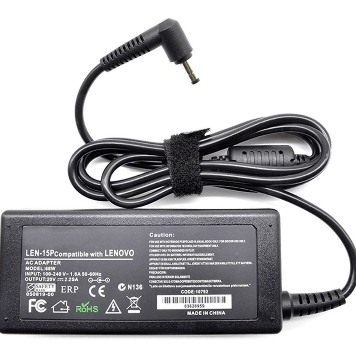 GENERICO - Cargador Para Lenovo Ideapad 710s 20v 225a 45w