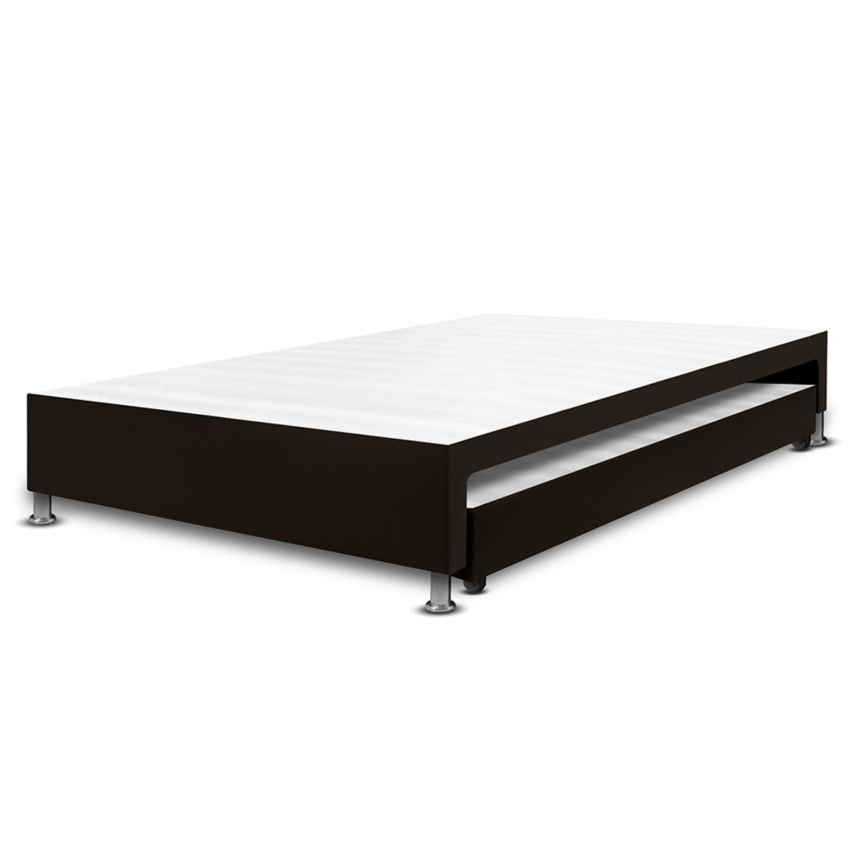 MAGIC CLASS - CAMA NIDO DUPLEX 90X190 ECOCUERO CAFÉ