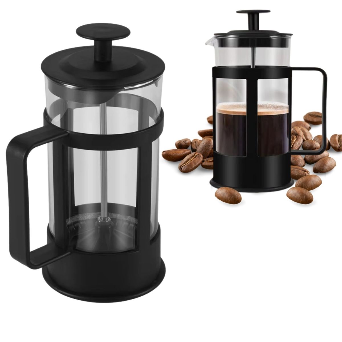 GENERICO - Cafetera Prensa Francesa Cafe En Vidrio Borosilicato 350ml