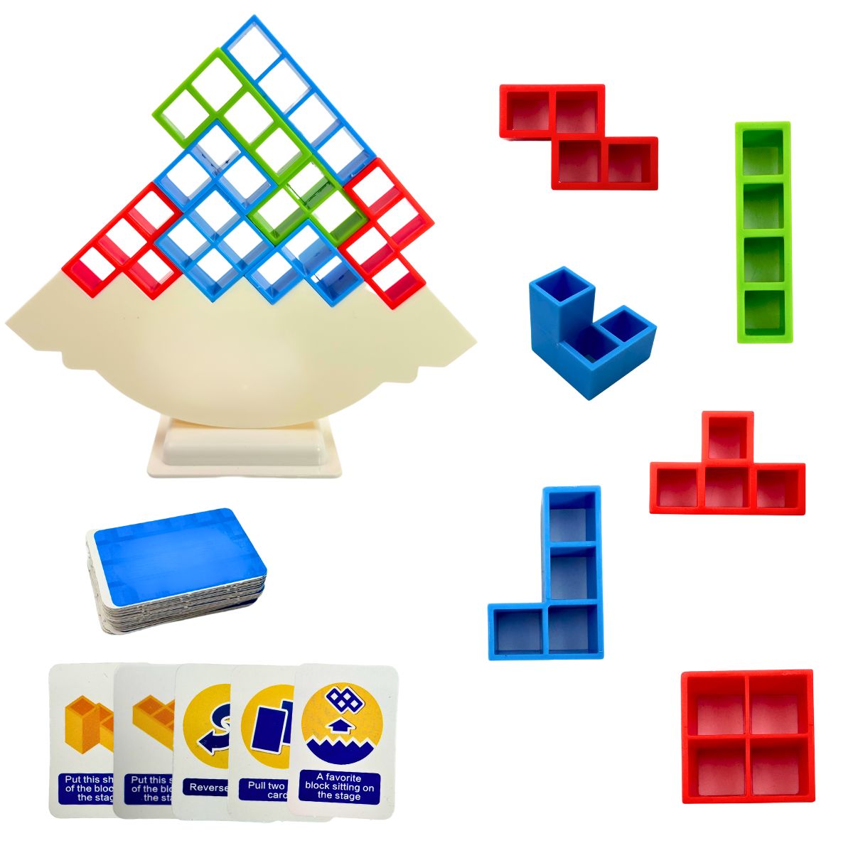 GENERICO - Tetra Tower Juegos De Mesa Tetris Balanceo Interactivo