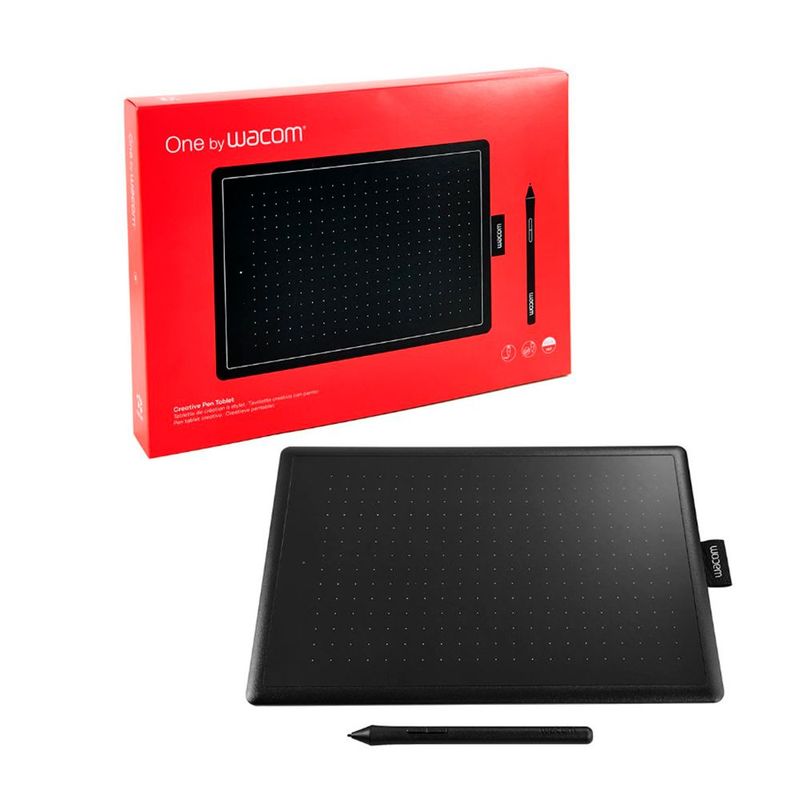WACOM - Tableta Digitalizadora Wacom One By Wacom Ctl-472 Negraroja