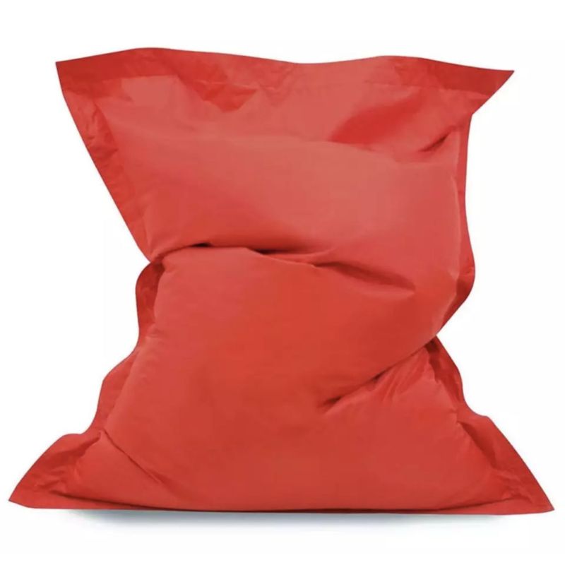 DORMIPUFF - Puff Almohadon Rojo Lona Impermeable Dormipuff