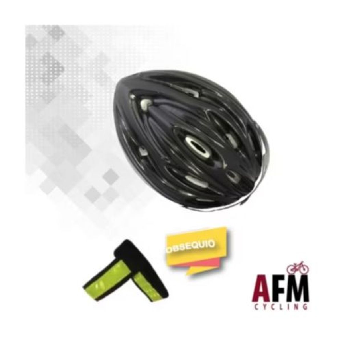 AFM - CASCO PARA CICLISMO NEGRO