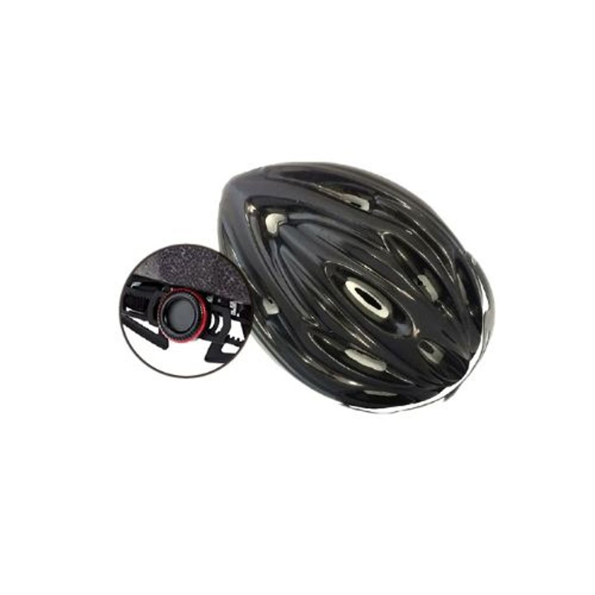 AFM - CASCO BICICLETA CON RACHET AJUSTABLE NEGRO