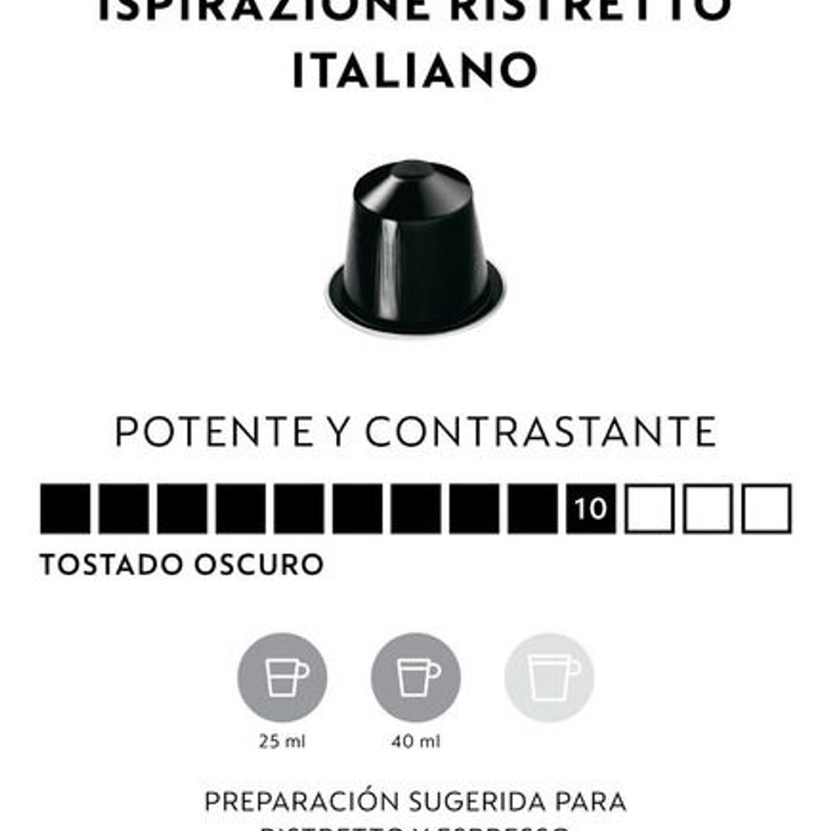 NESPRESSO - Cápsulas Nespresso Ispirazione Ristretto Italiano Pack X 100