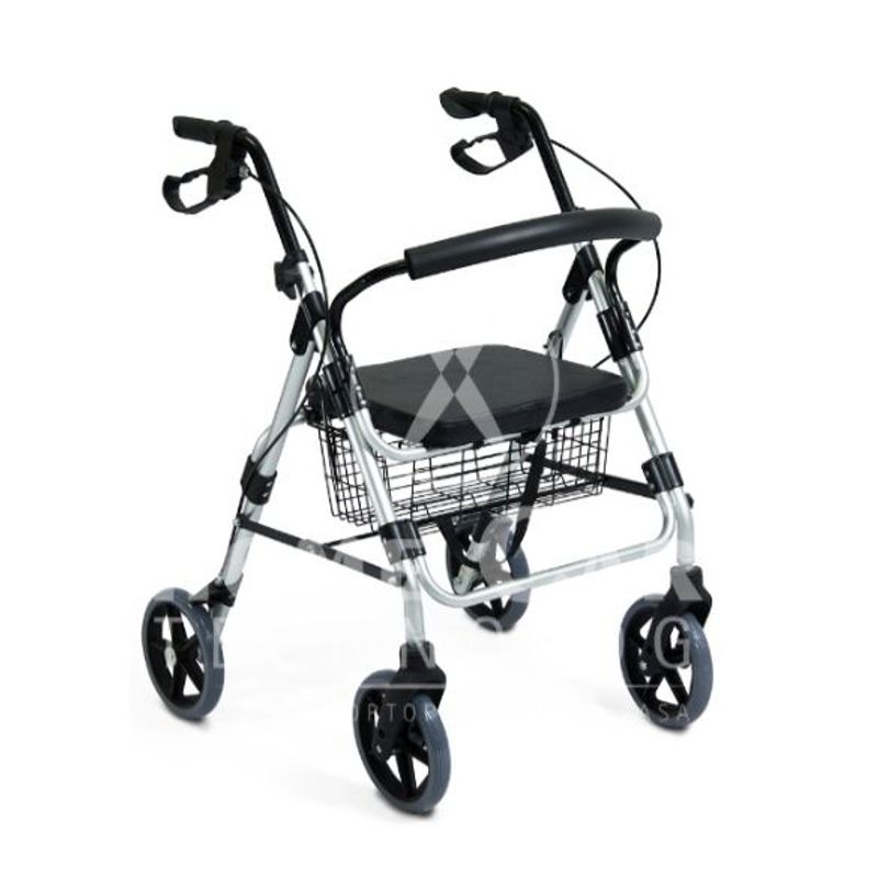 HOME CARE TECHNOLOGY - CAMINADOR DE LUJO CON ASIENTO Y CANASTILLA  CMI658_.