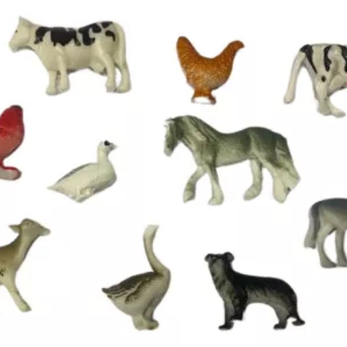 MAZUGI - Decoración Pesebre  Figuras Navideñas X10 Unidades