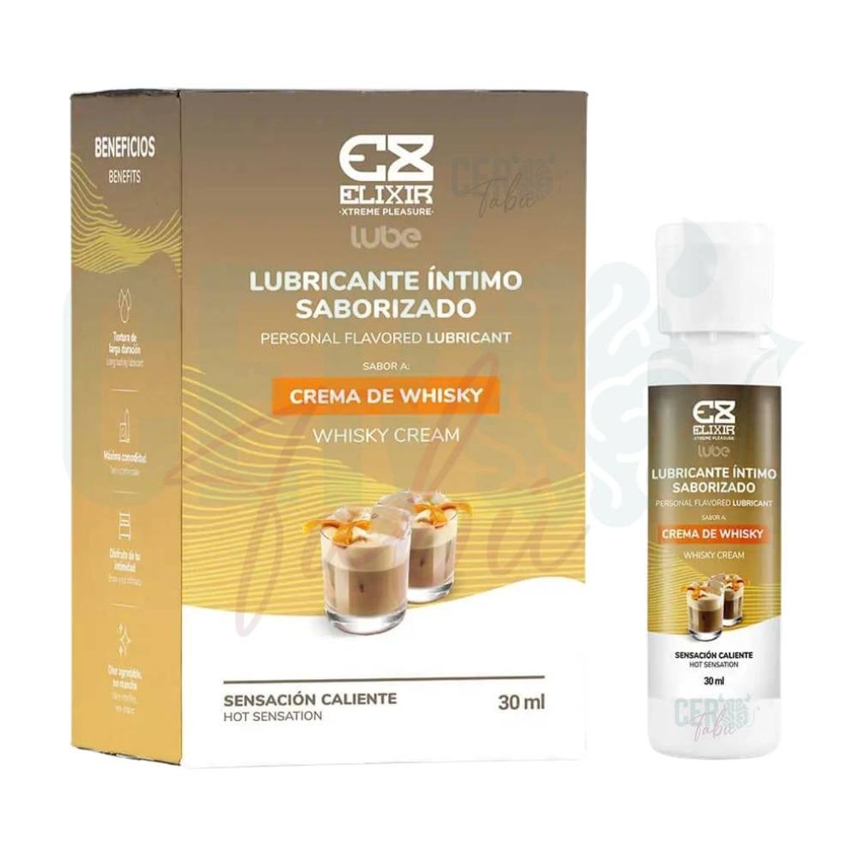 ELIXIR - Lubricante Caliente Elixir Crema Whisky x30 ML Alta Calidad