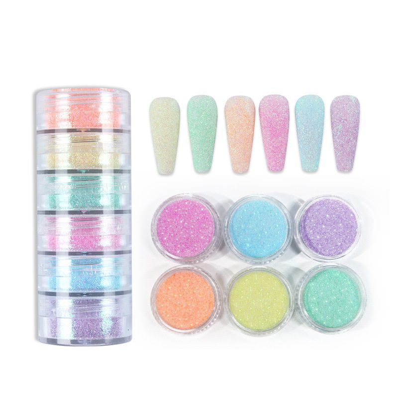 GENERICO - Glitter Escarcha Uñas Nail Art Colores Pastel Surtidos X6u