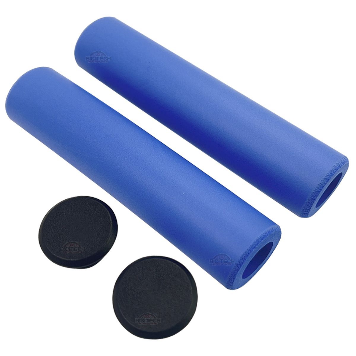 SPARK - Mangos Grips Bicicleta Spark Azul Silicona Puños Cómodos Mtb