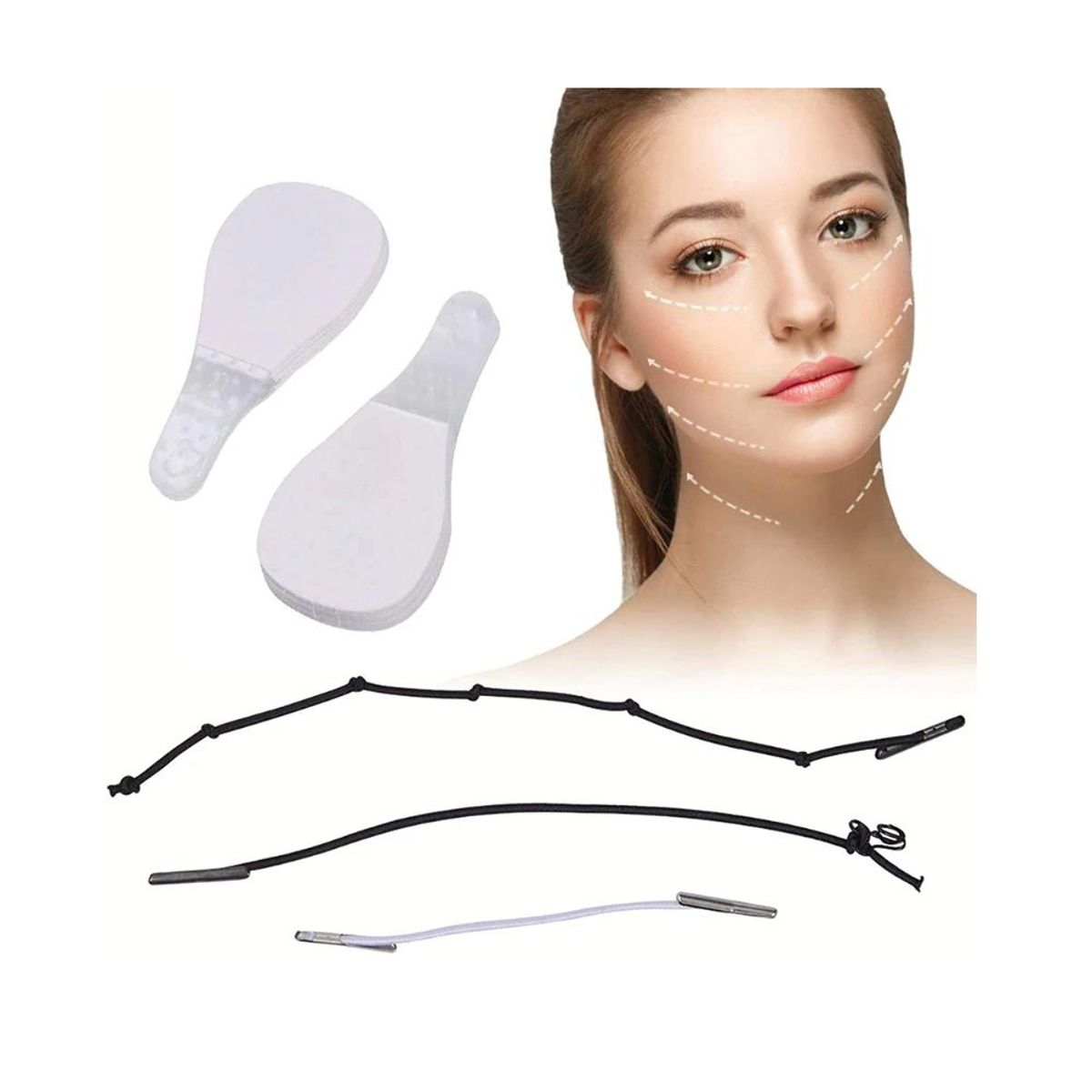 GENERICO - Cinta De Estiramiento Para Cara Y Cuello