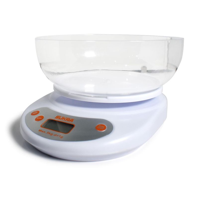 SUKRA - Balanza digital 5 kg con taza - sukra
