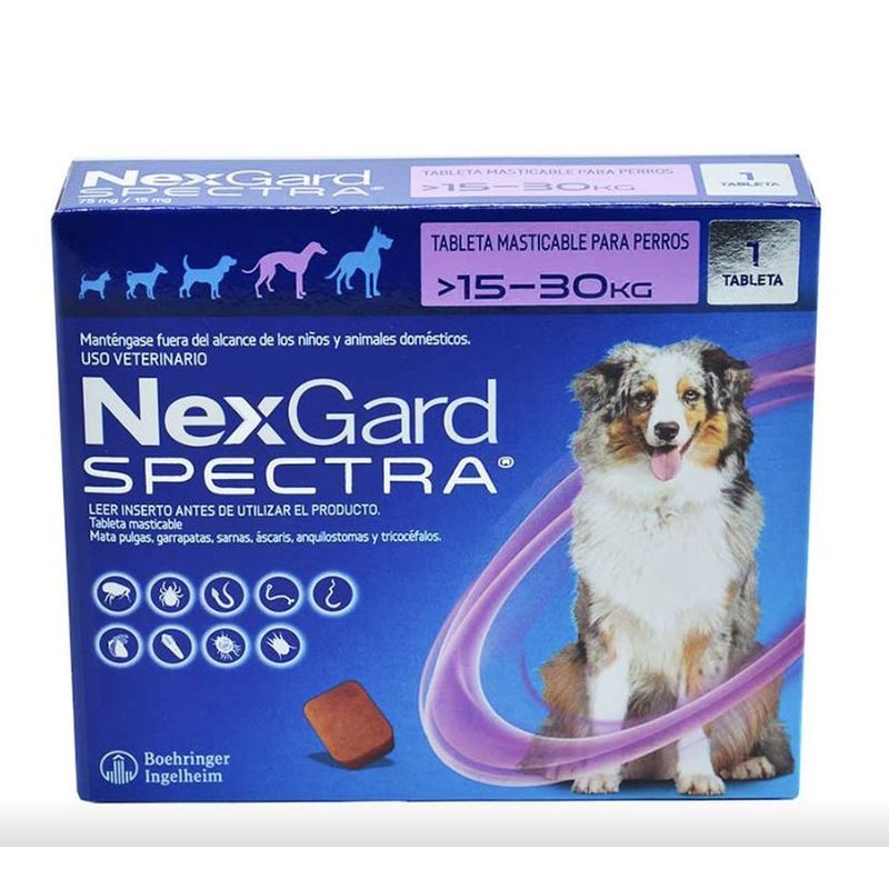 BOEHRINGER INGELHEIM - Nexgard spectra 15-30 antipulgas para perro