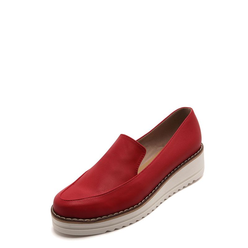 GENERICO - Zapato Mocasin Moca Emilia Rojo