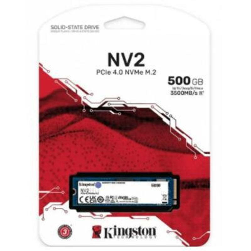 KINGSTON - Unidad solida kingston m2 nv2 nvme pcie 500gb
