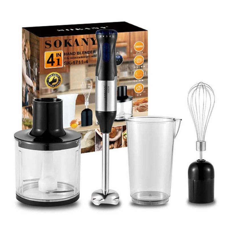 SOKANY - Batidora De Mano Sokany 1000w 4 En 1 Multifuncional