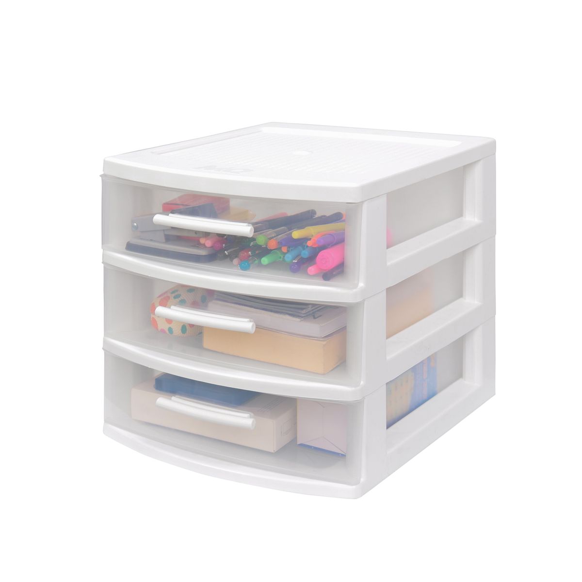 PLASTICOS MQ - Cajonero Organizador Modular 3 Niveles Marca MQ