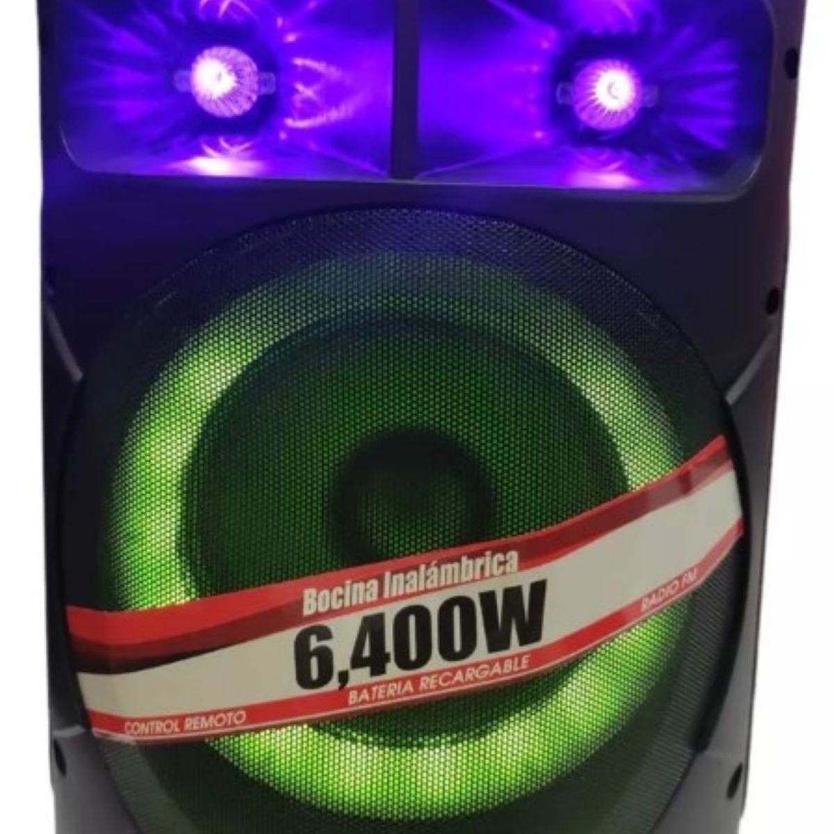 NIA - Cabina de Sonido Parlante Recargable Bluetooth 8 Control Y Microfono