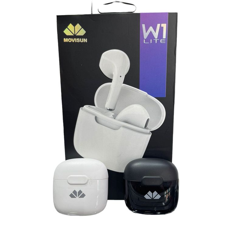 MOVISUN - Audífonos Inalámbricos Movisun W1 Lite 25 horas con estuche Negro