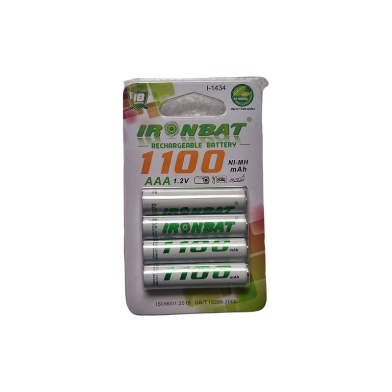 GENERICO - Pilas Recargables AAA 4 Unidades De 1100 Amp