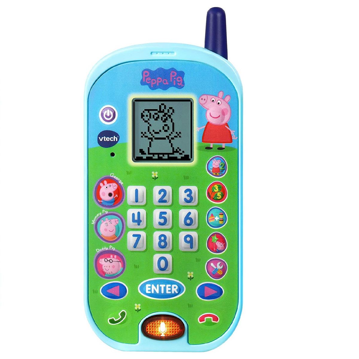 VTECH - Telefono Celular Peppa Pig Luces Y Sonidos Para Niños