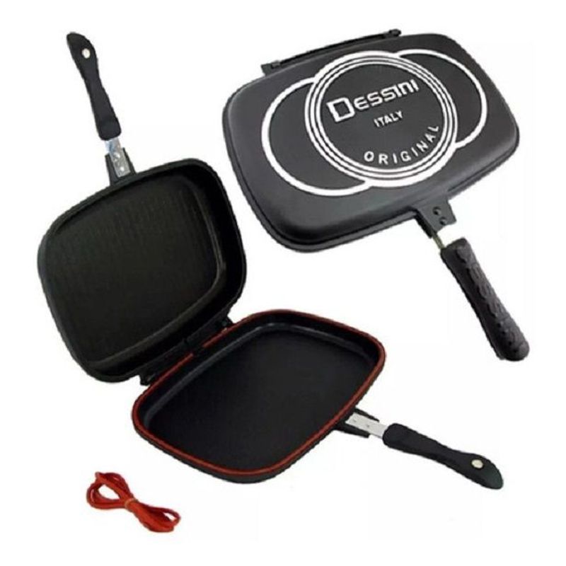 GENERICO - Sartén Doble Parrilla Dessini Italy Original 36 cm cocina