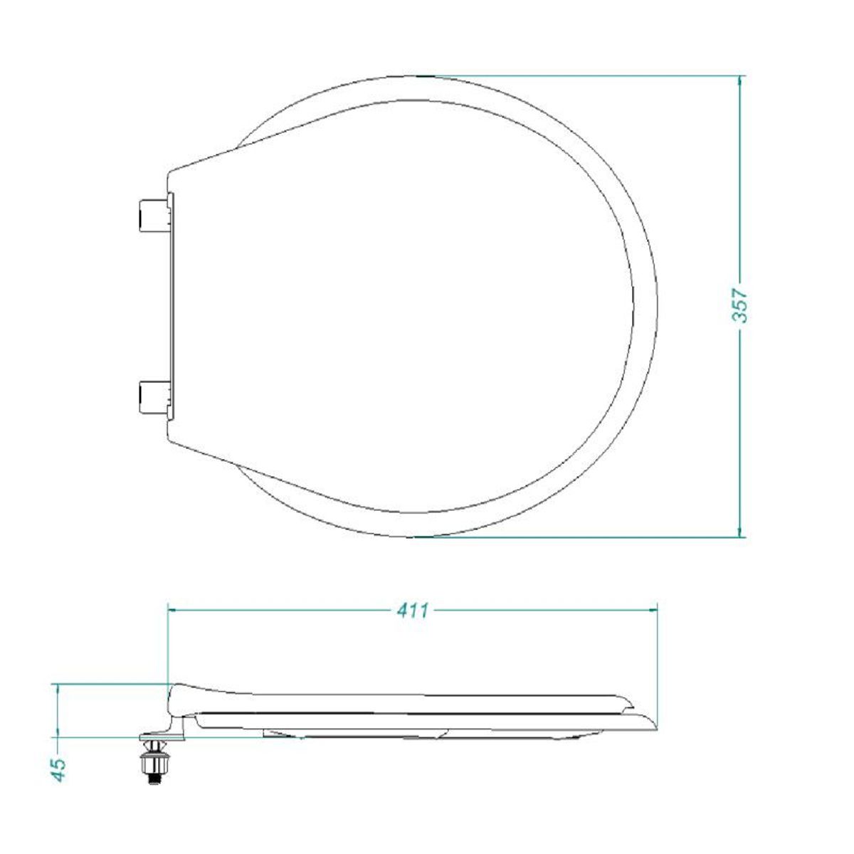 CORONA - Tapa Asiento Redondo Corona Para Sanitario Beige