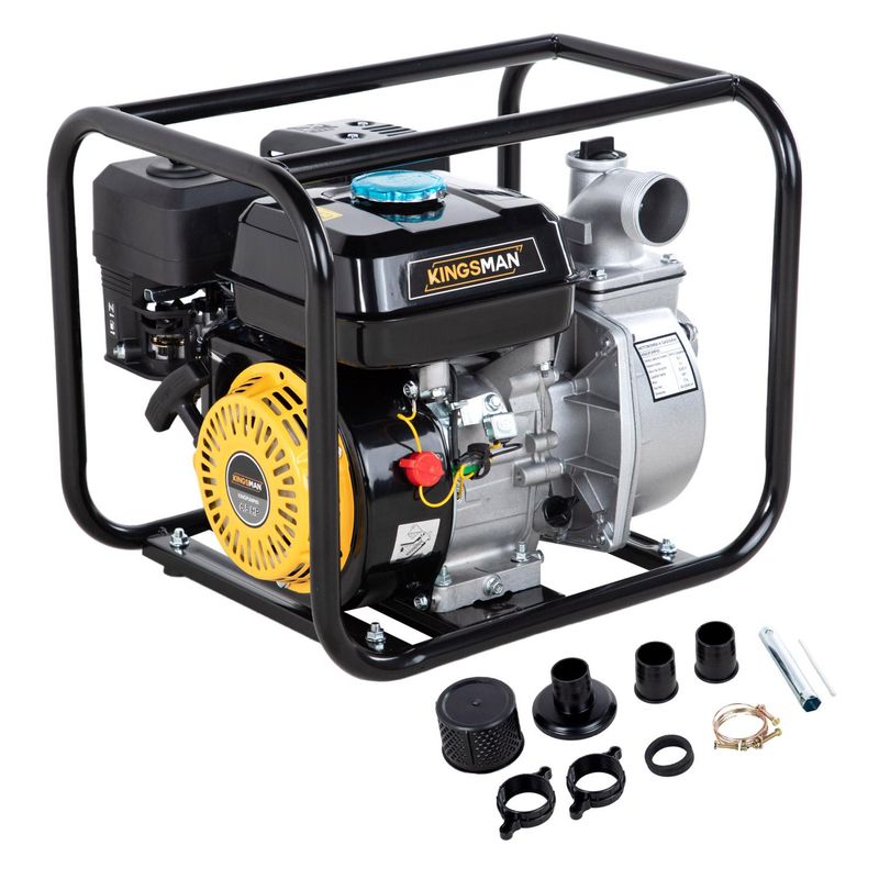 KINGSMAN - Motobomba gasolina 6,5HP autocebante 30.000L/H 2" industrial