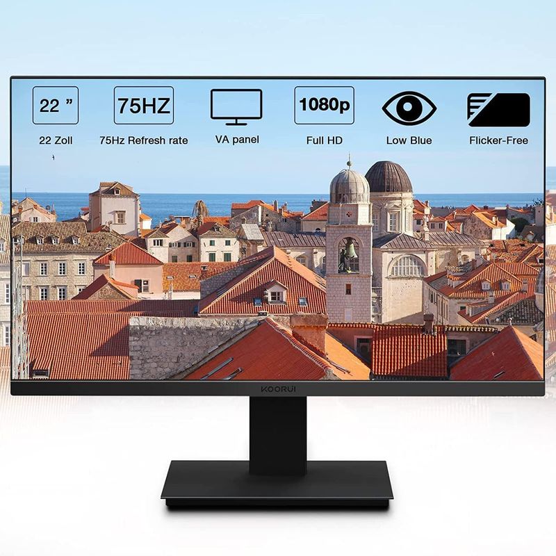 ELEGANT - Monitor Koorui de 22 pulgadas